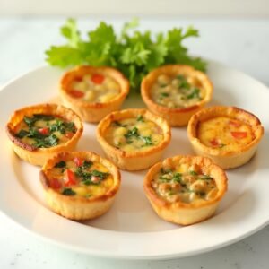 Vibrant Mini Quiche Platter